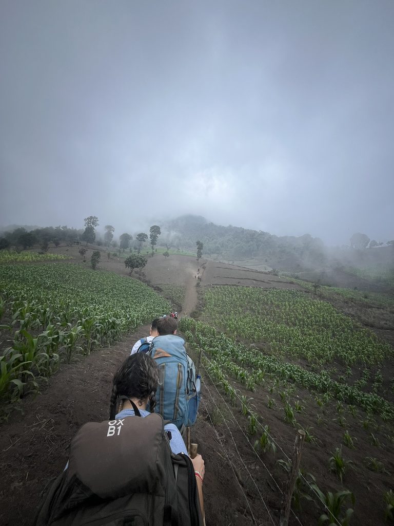 The start of the hike from the bottom of Volcan Acatenango