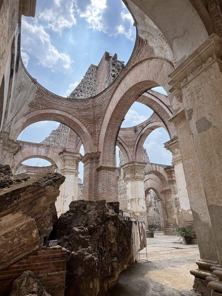 Ancient ruins of the Antigua Cathedral built in 1545